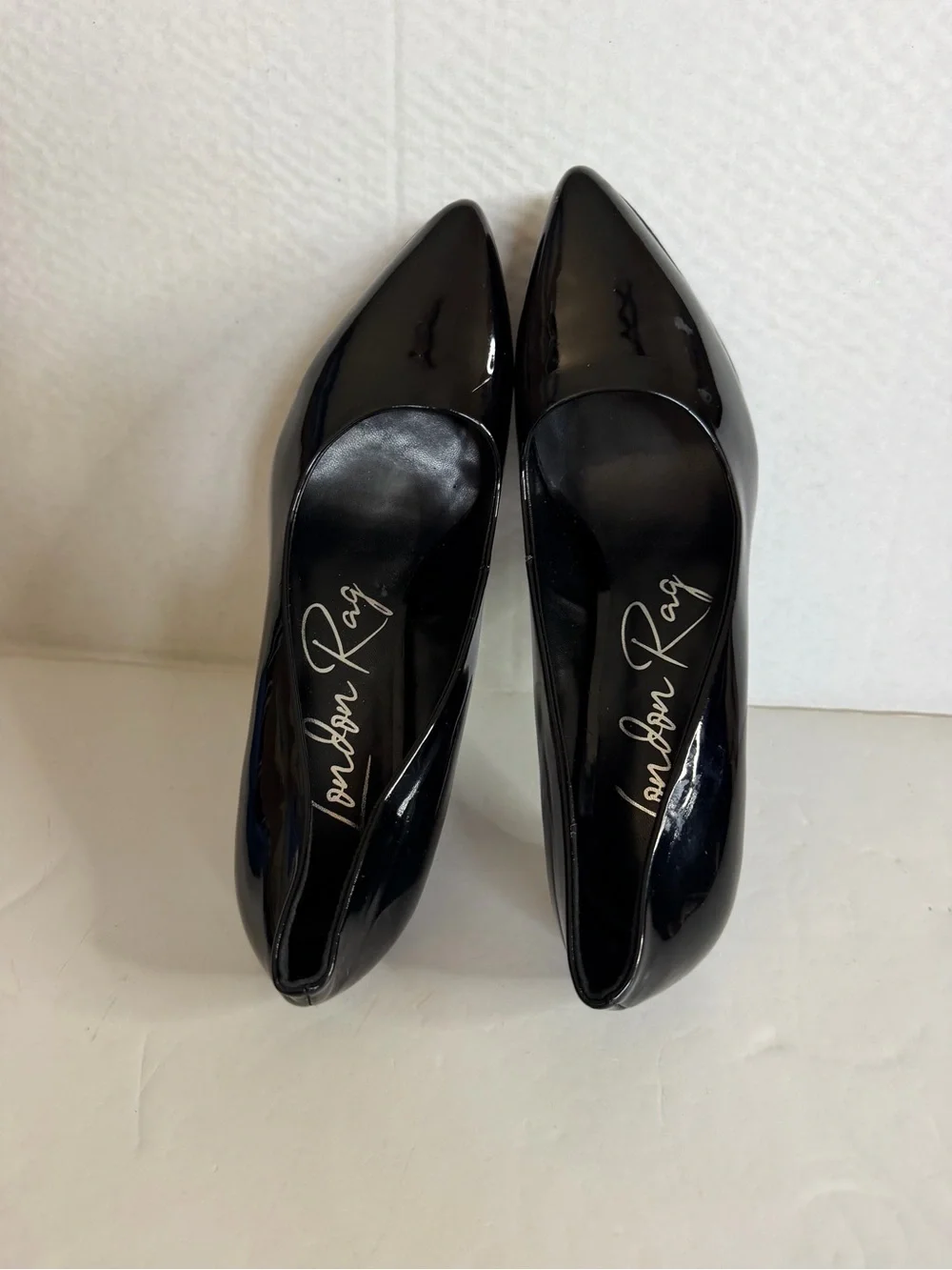 London Rag Cuddles Patent Faux Leather Platform Stiletto women’s Pumps